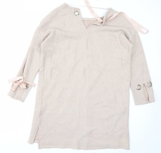 Primark Womens Beige A-Line Size 10