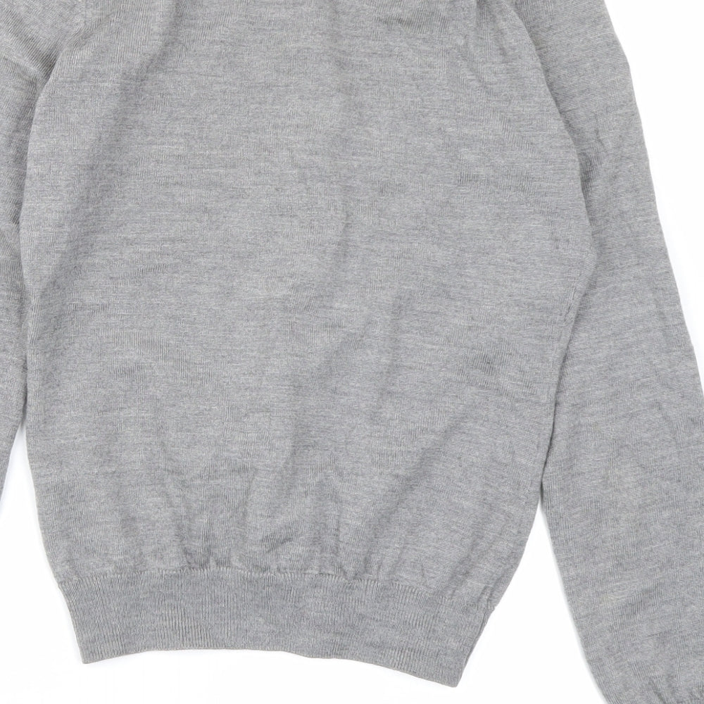 Rope Womens Grey Knit Cardigan Jumper Size M