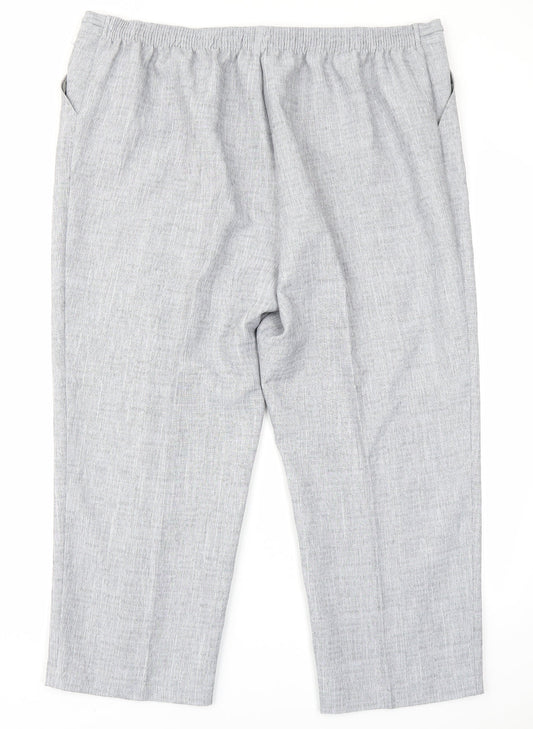 M&S Womens Grey Trousers Size 20 L22 in