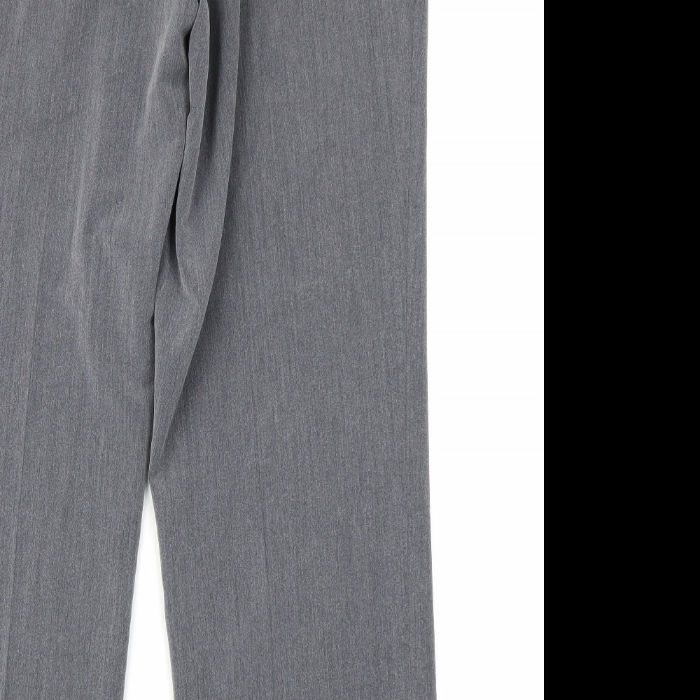 Classic Womens Grey Trousers Size 14 L27 in