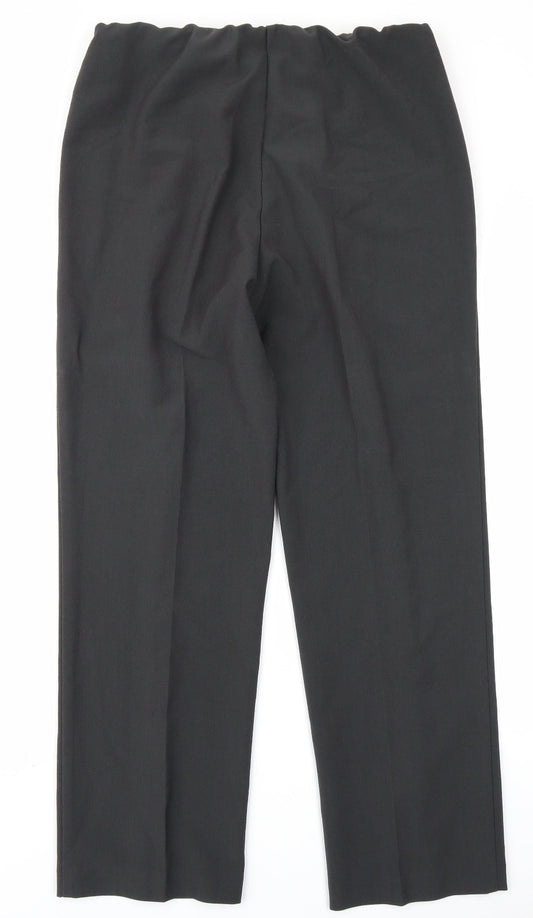 Classic Womens Grey Trousers Size 14 L26 in
