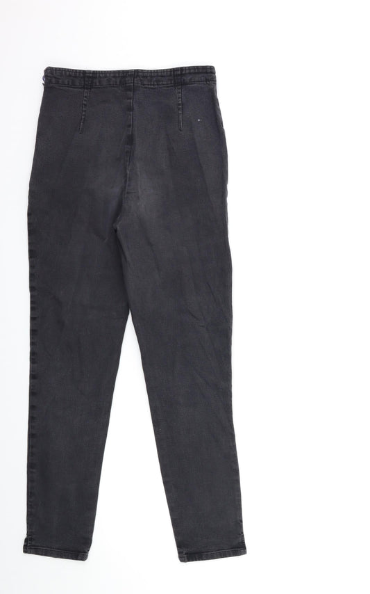 Debenhams Womens Grey  Denim Skinny Jeans Size 12 L28 in