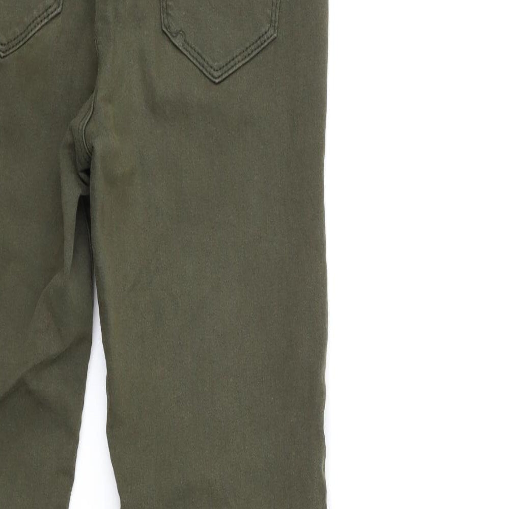 Womens UK Size 8 Preworn Regular Fit Skinny Green Jeans