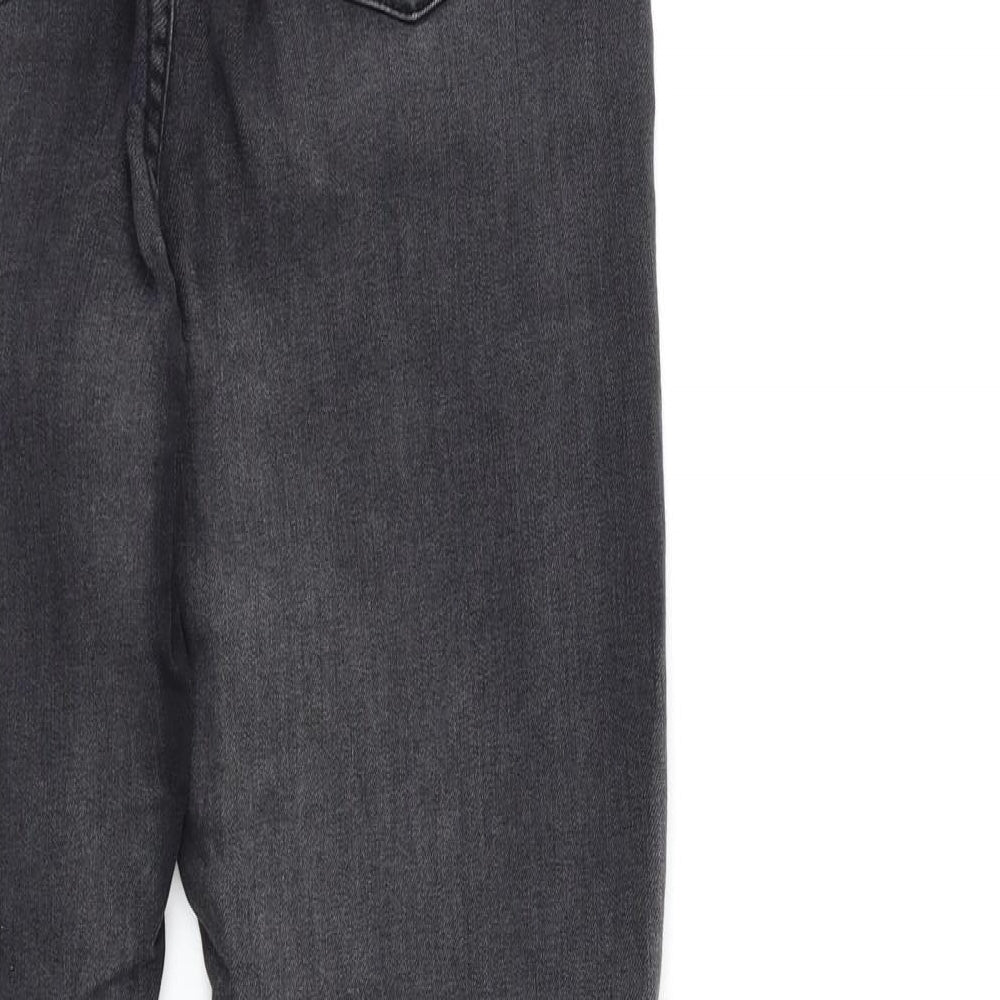 PRETTYLITTLETHING Womens Grey Denim Skinny Jeans Size 8 L29 in