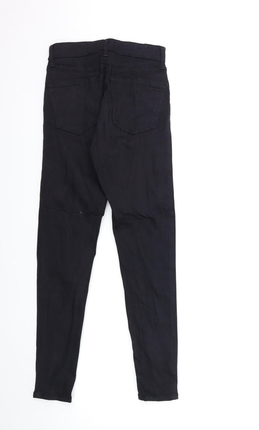 Topshop Womens Black Denim Skinny Jeans Size 25 in L32 in