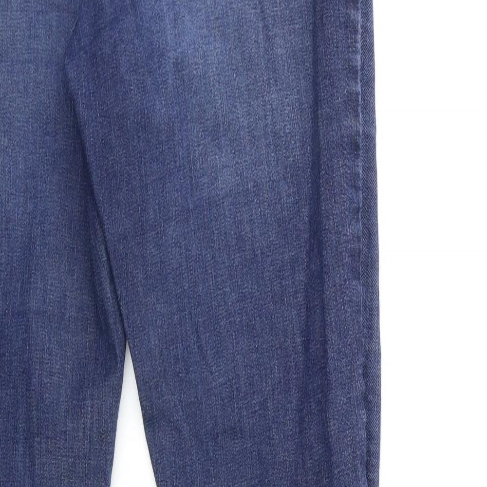 Womens UK Size 8 Preworn Regular Fit Skinny Blue Jeans