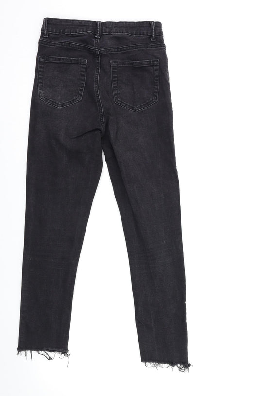 Denim & Co. Womens Black Denim Skinny Jeans Size 8 L23 in