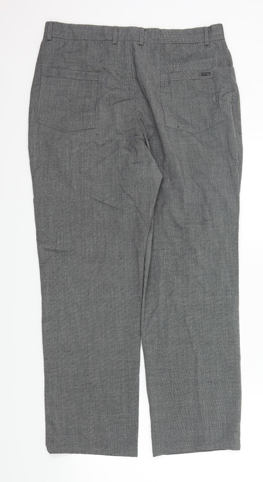 creonprevis Mens Grey Trousers Size 34 L27 in