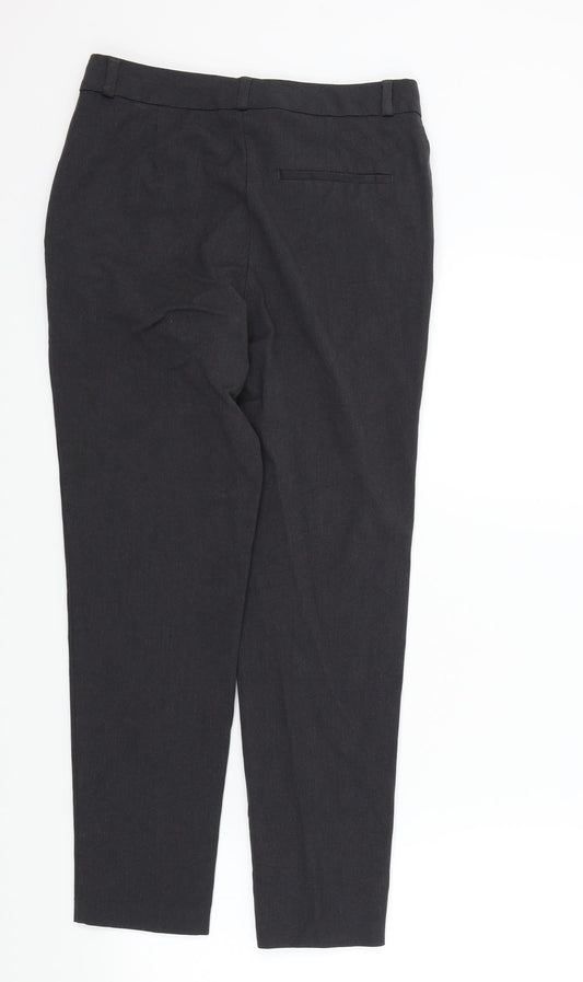 M&S Womens Grey Trousers Size 8 L24 in