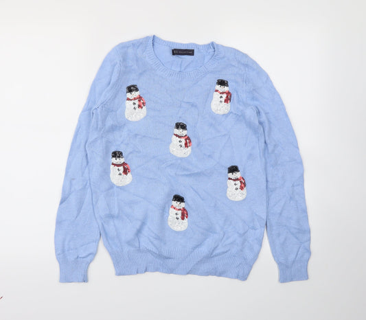 Marks & Spencer Womens Blue Pullover Jumper Size S