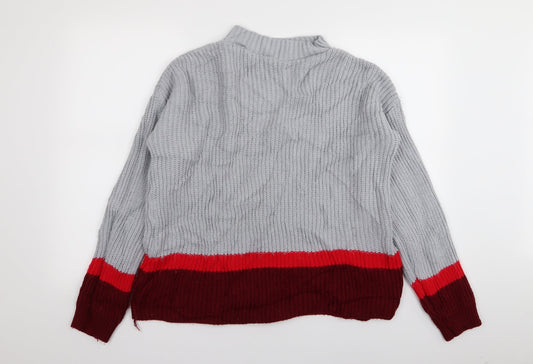 Missguided Womens Multicoloured Pullover Jumper Size 10