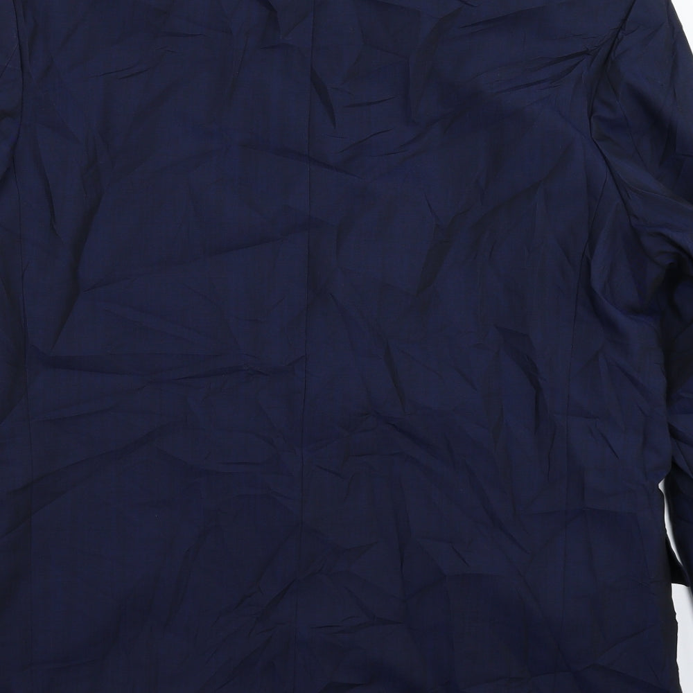 Bruno Kirches Mens Blue Jacket Suit Jacket Size 44
