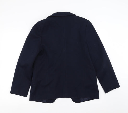 Womens UK Size 12 Preworn Regular Blue Blazer