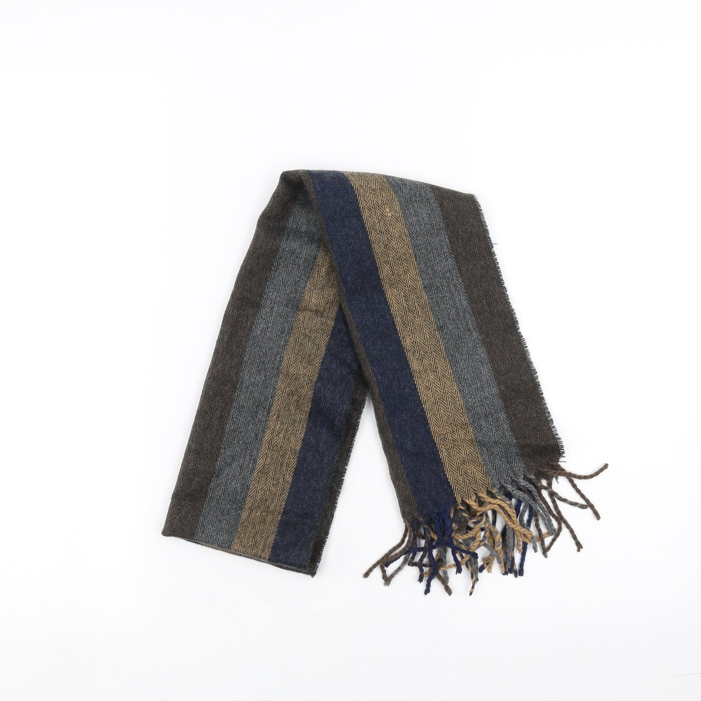 Damart Mens Multicoloured Striped Scarf One Size