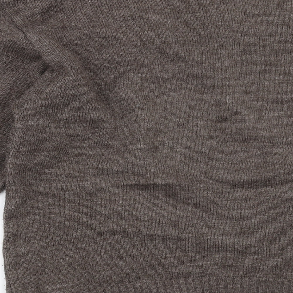 Cavallio Mens Brown Striped Pullover Jumper Size S