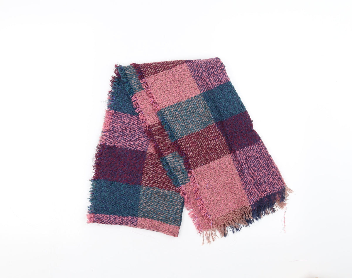 Matalan Womens Pink Check Shawl/Wrap
