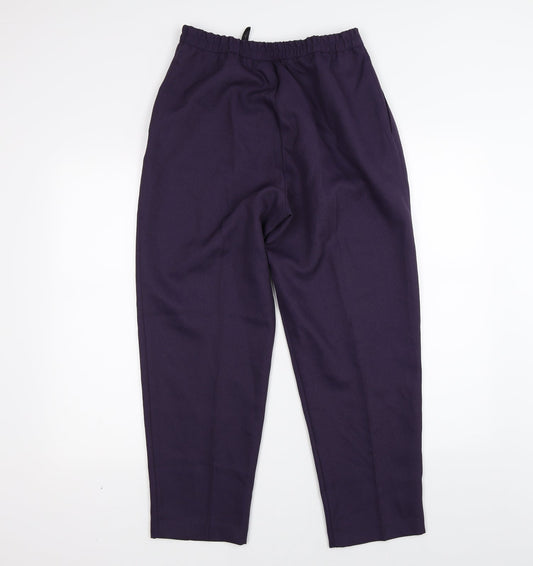 Womens UK Size 12 Slimtru Regular Fit Purple Trousers