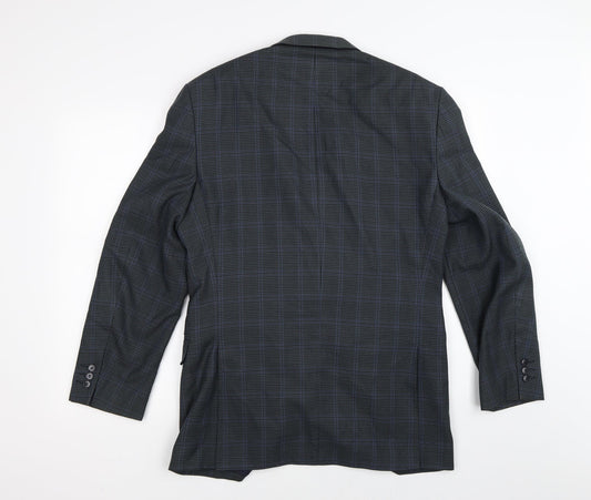 Mens UK Size 38 Marks and Spencer Regular Blue Suit Jacket