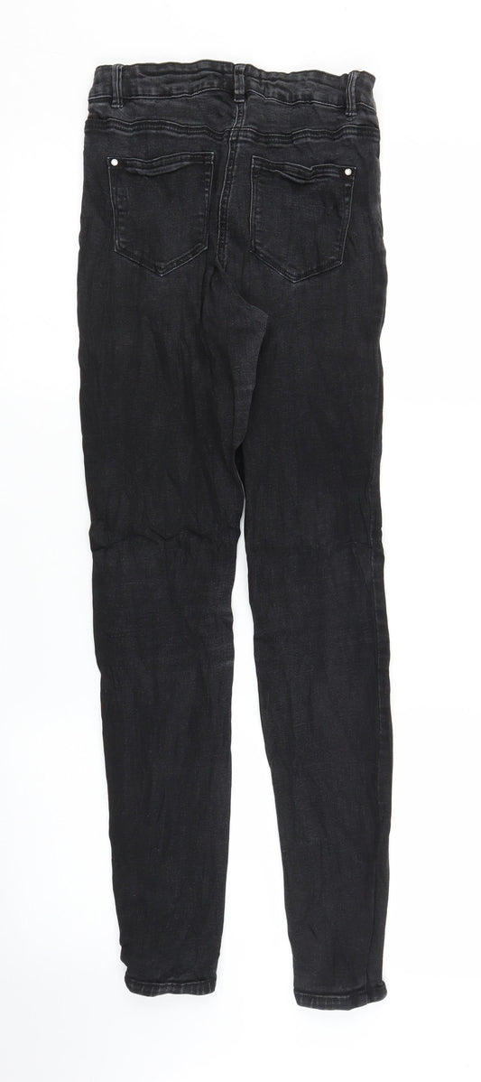 Matalan Womens Black Denim Skinny Jeans Size 8 L27 in