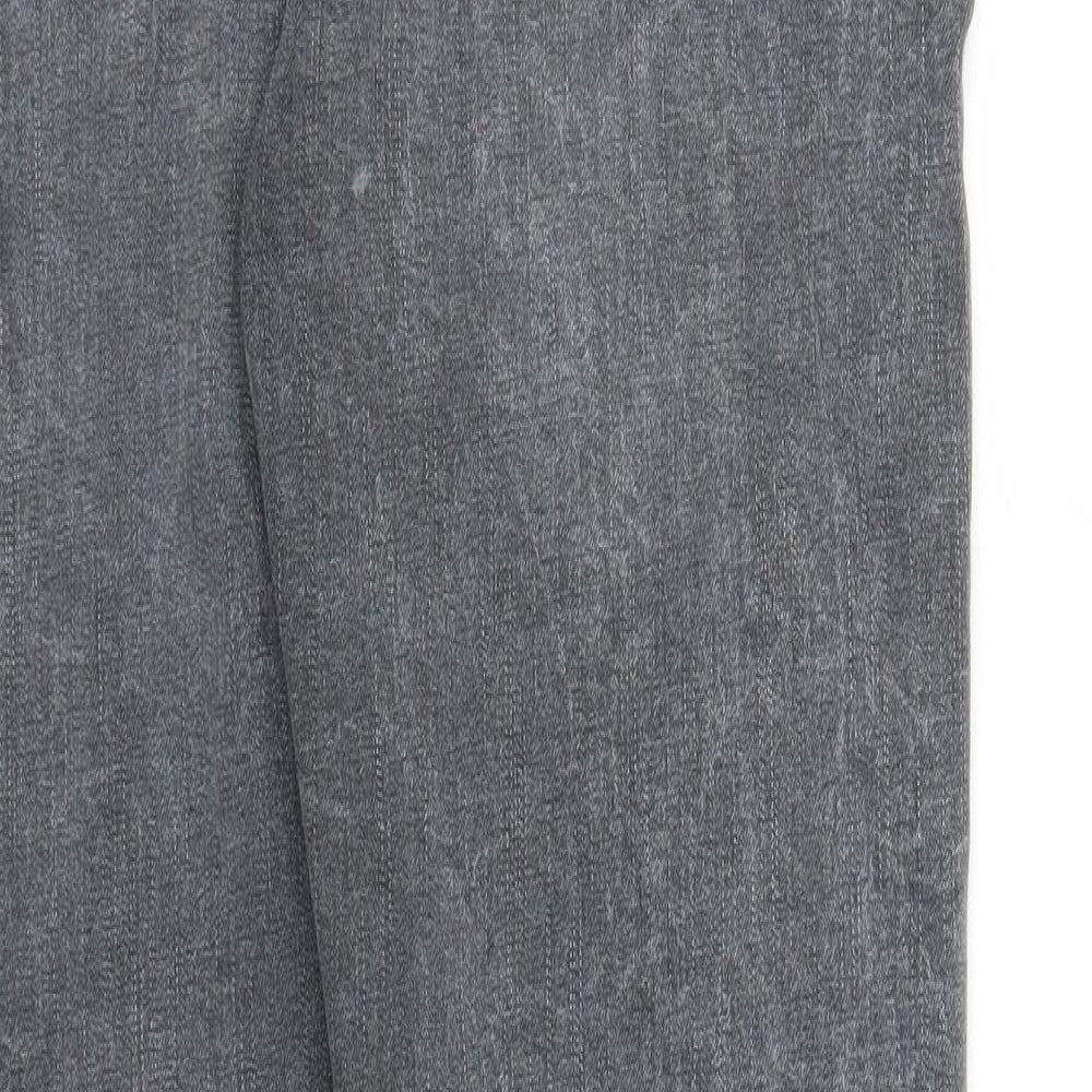 Womens UK Size M Preworn Regular Fit Straight Grey Jeans