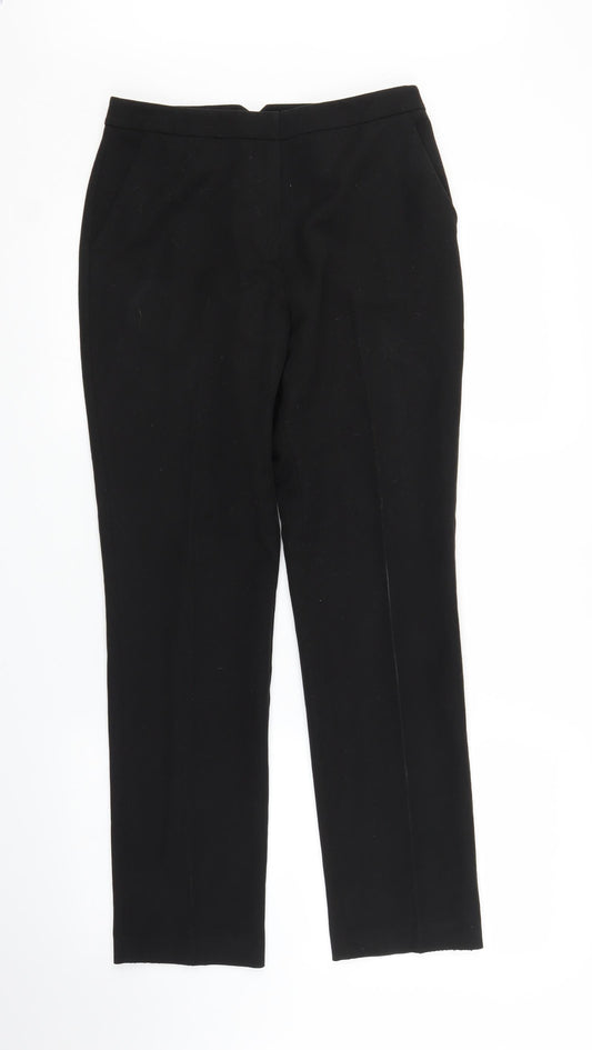 Papaya Womens Black Trousers Size 8 L28 in