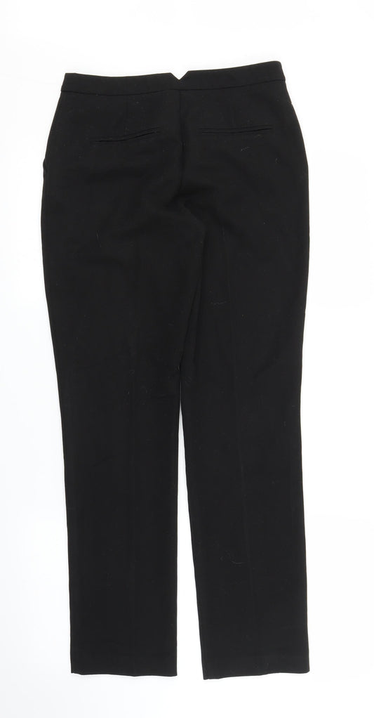 Papaya Womens Black Trousers Size 8 L28 in