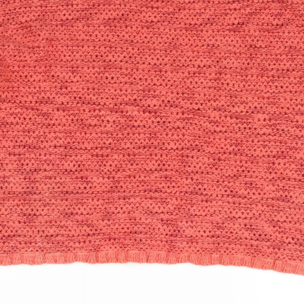Brand and care label for Lilly & me women’s purple jumper, size UK 14