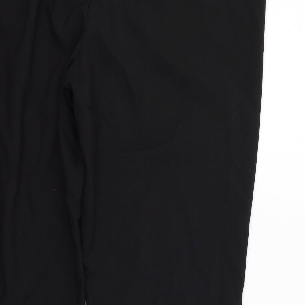 Womens UK Size 18 Preworn Regular Fit Black Trousers