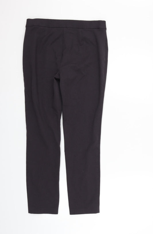 Womens UK Size 12 Marks and Spencer Regular Fit Purple Trousers