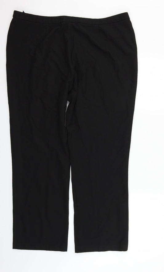 Debenhams Womens Black Trousers Size 20 L27 in