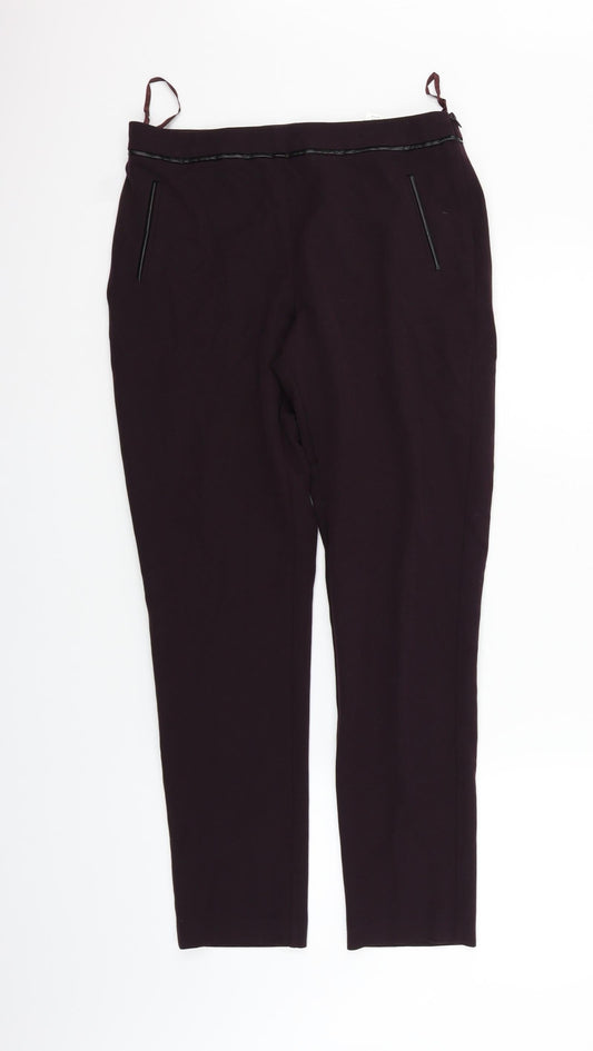 F&F Womens Pink Trousers Size 10 L28 in