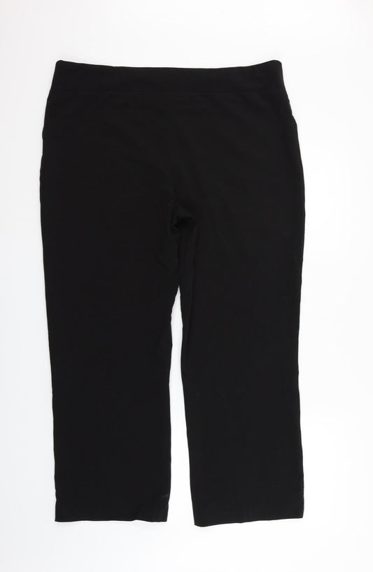 Womens UK Size 20 Epilogue Regular Fit Black Trousers