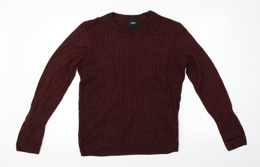 Mens UK Size S ASOS Red Pullover Jumper