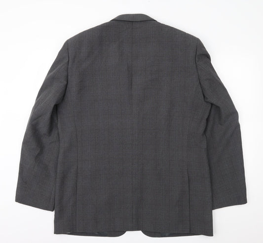 Mens UK Size 42 Greenwoods Regular Grey Suit Jacket