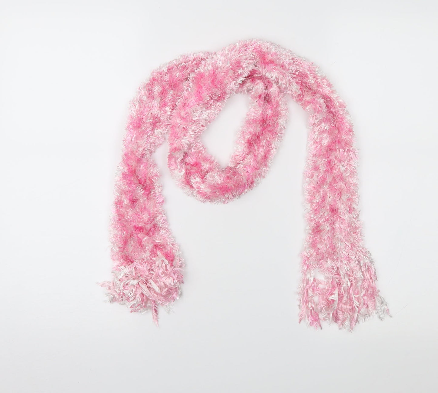 Preworn Womens Pink Knit Scarf