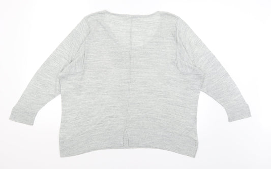 Per Una Womens Grey Basic T-Shirt Size 14