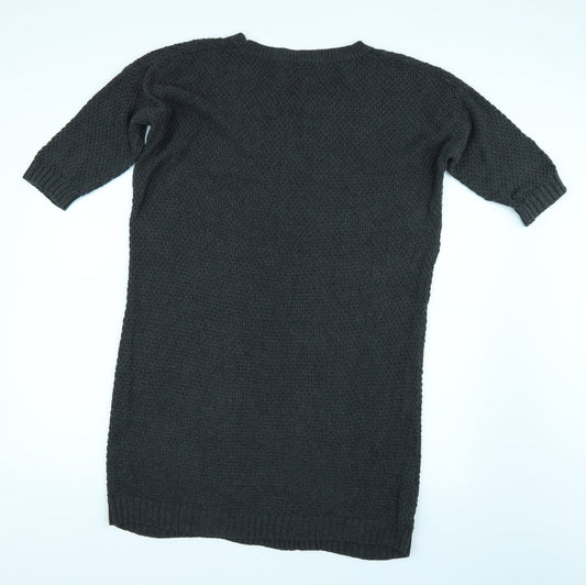 Mango Womens Grey Jumper Dress Size M