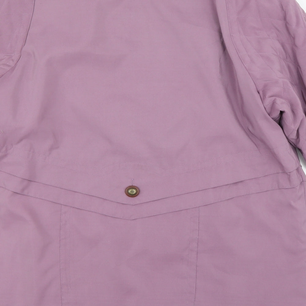 Preworn Womens Purple Parka Coat Size 12