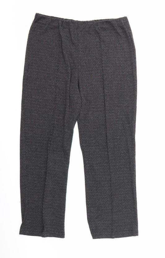 Womens UK Size 14 bm Collection Regular Fit Brown Trousers