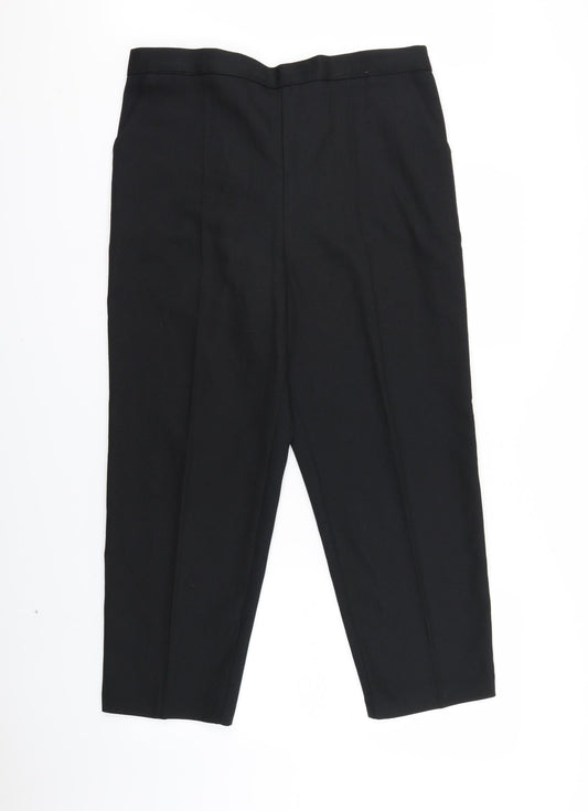 Womens UK Size 18 Autonomy Regular Fit Black Trousers