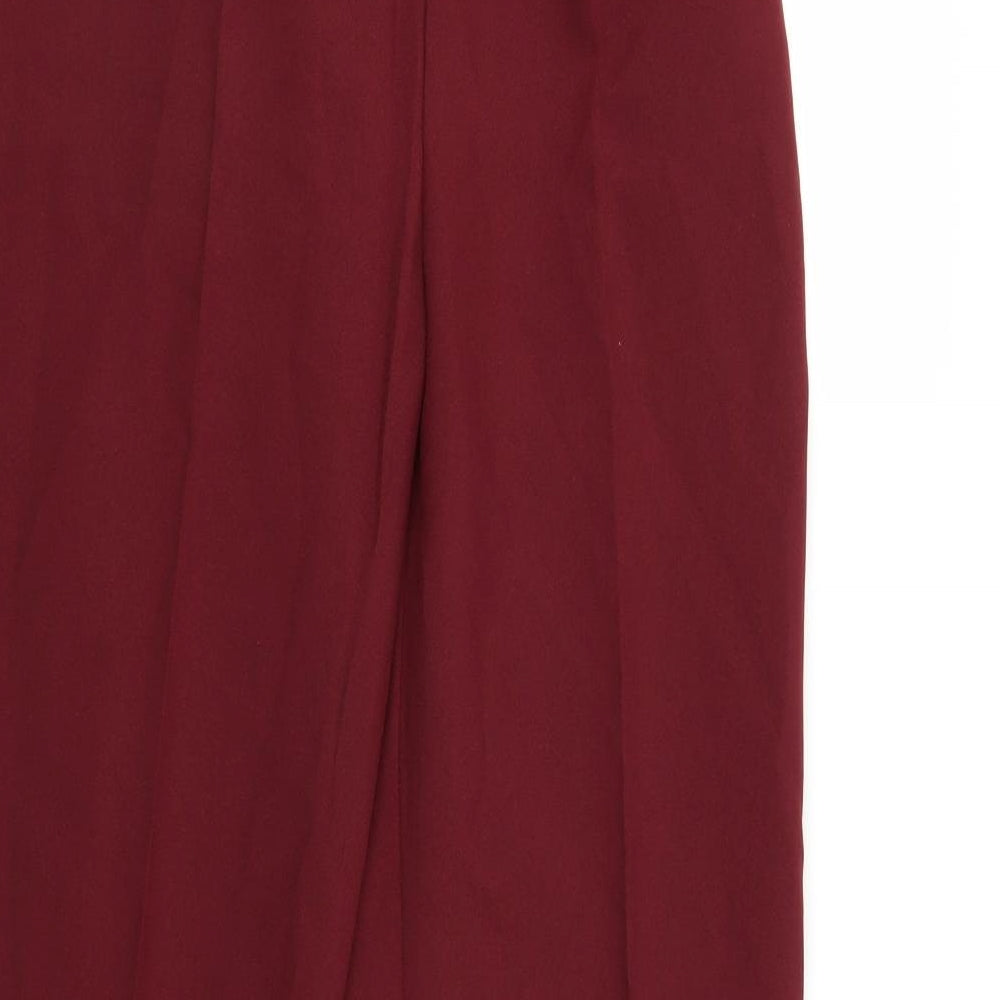 Womens UK Size 16 NSF Regular Fit Red Trousers
