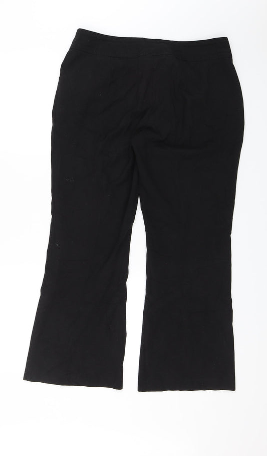 M&Co Womens Black Dress Pants Trousers Size 14 L27 in