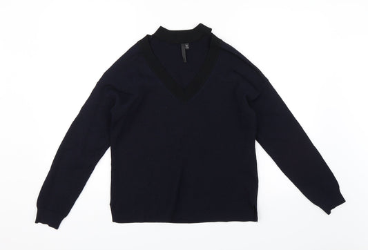 Topshop Womens Blue Pullover Jumper Size 8