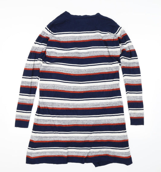 Papaya Womens Blue Striped Jacket Size 14