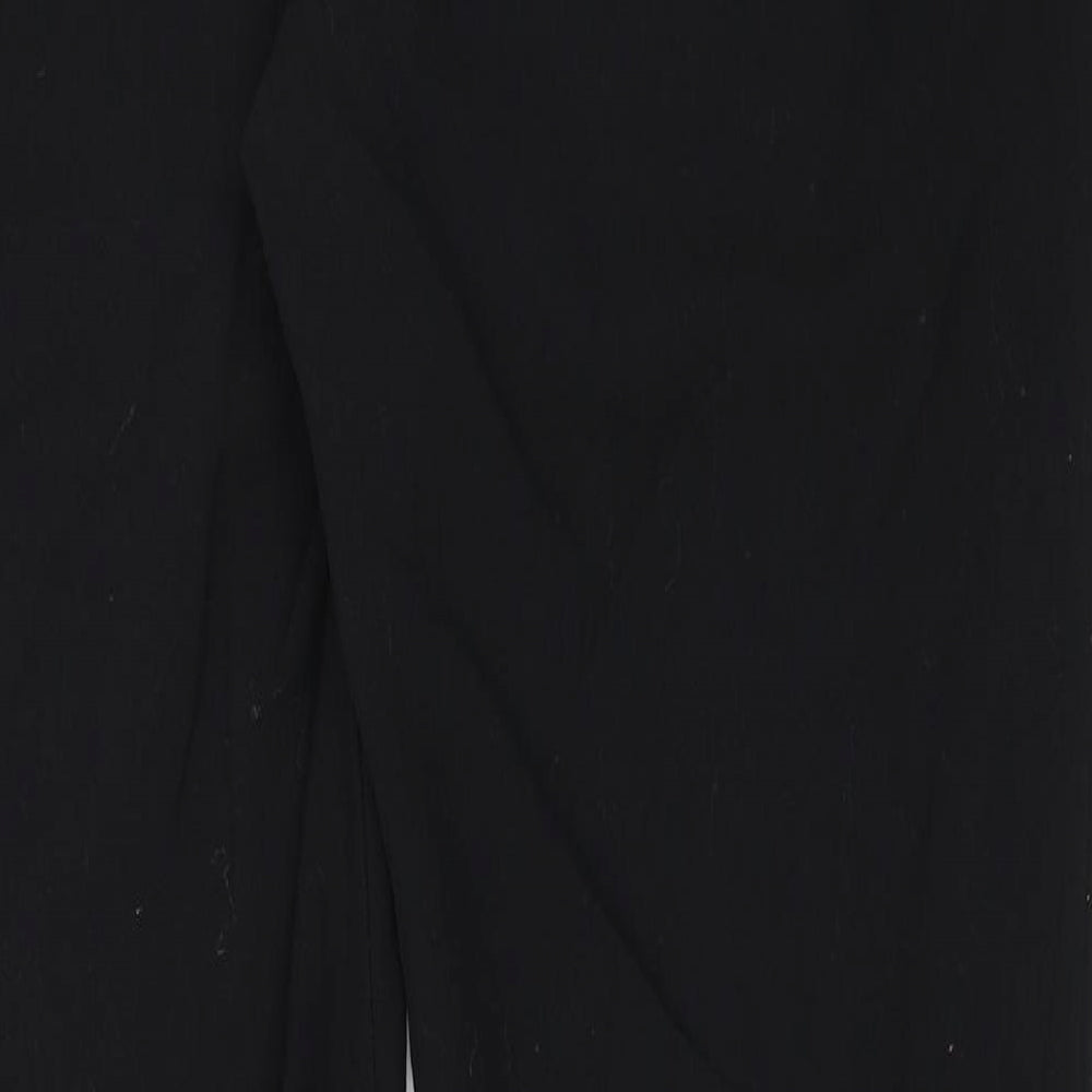 Womens UK Size 14 M&S Regular Fit Dress Pants Black Trousers