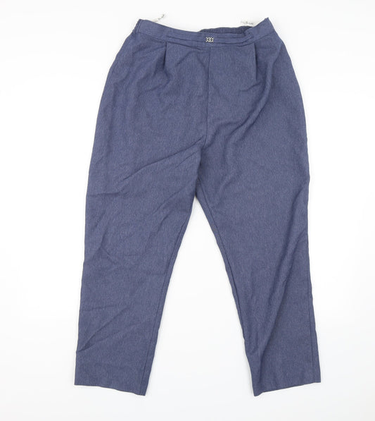 Womens UK Size 14 Berkertex Regular Fit Chino Blue Trousers