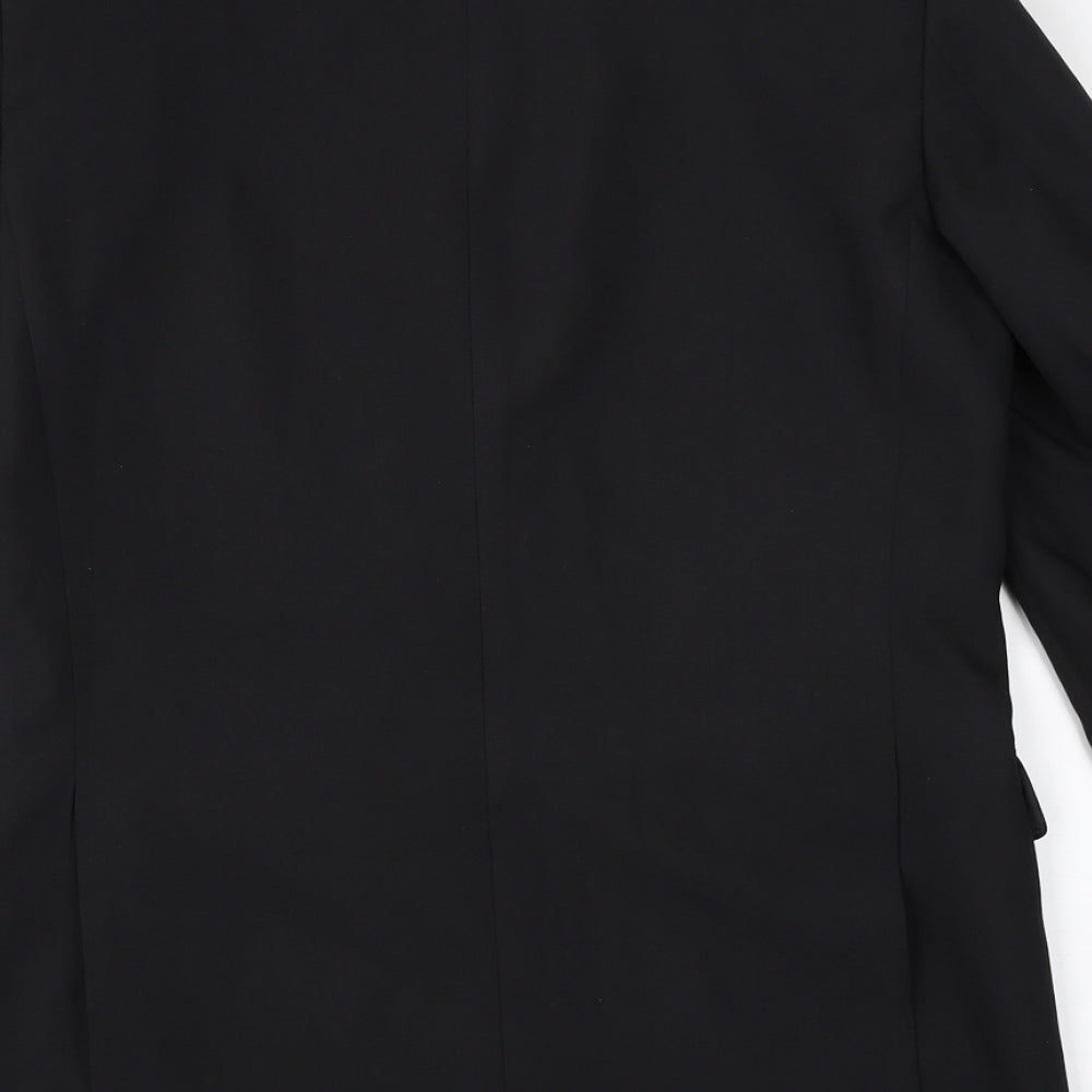 Mens UK Size 36 Cedar Wood State Regular Black Suit Jacket