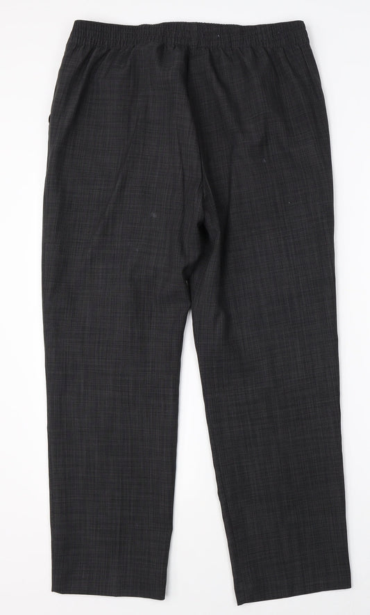 Marks & Spencer Womens Grey Dress Pants Trousers Size 12 L26 in