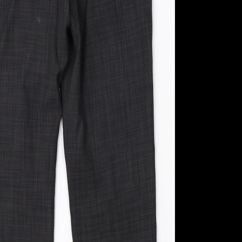 Marks & Spencer Womens Grey Dress Pants Trousers Size 12 L26 in