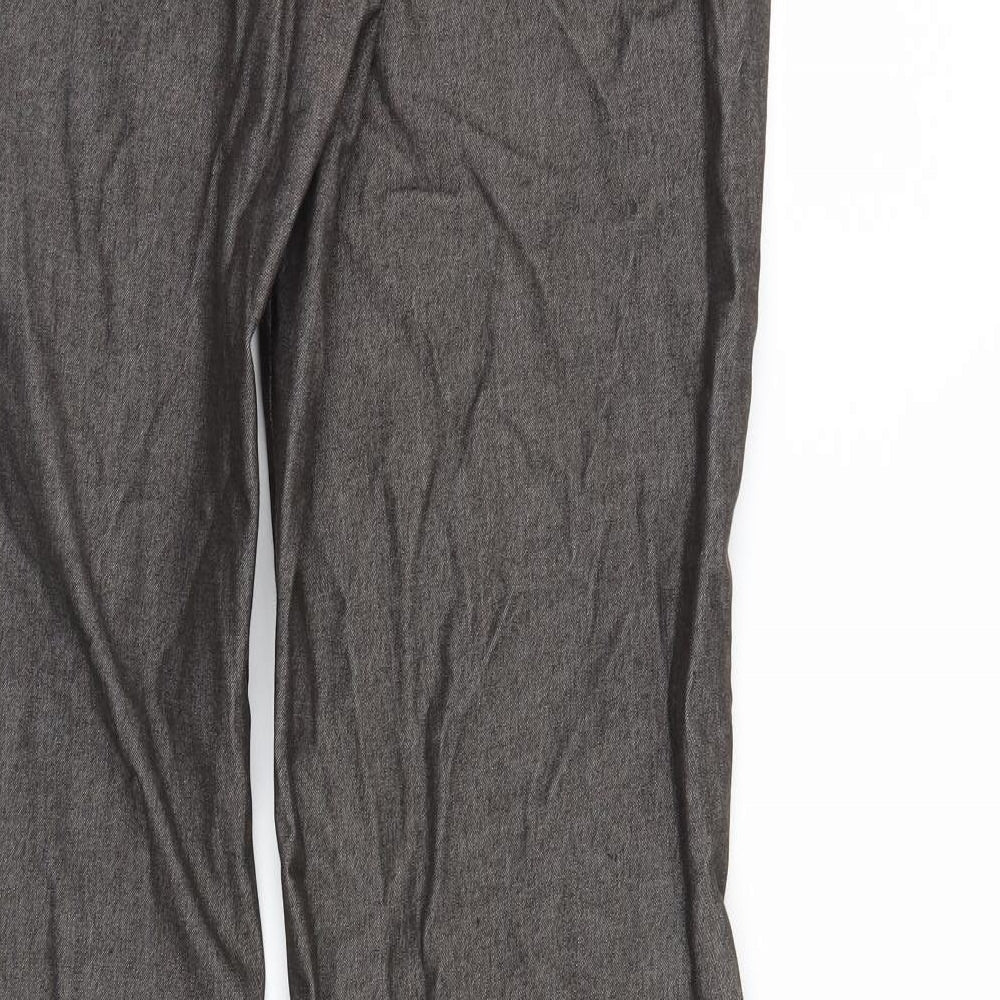 Womens UK Size 12 Marks and Spencer Regular Fit Brown Trousers